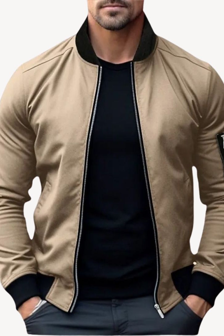 Men’s Bomber Jacket With Zip Pocket | Winter - Mason Luxor