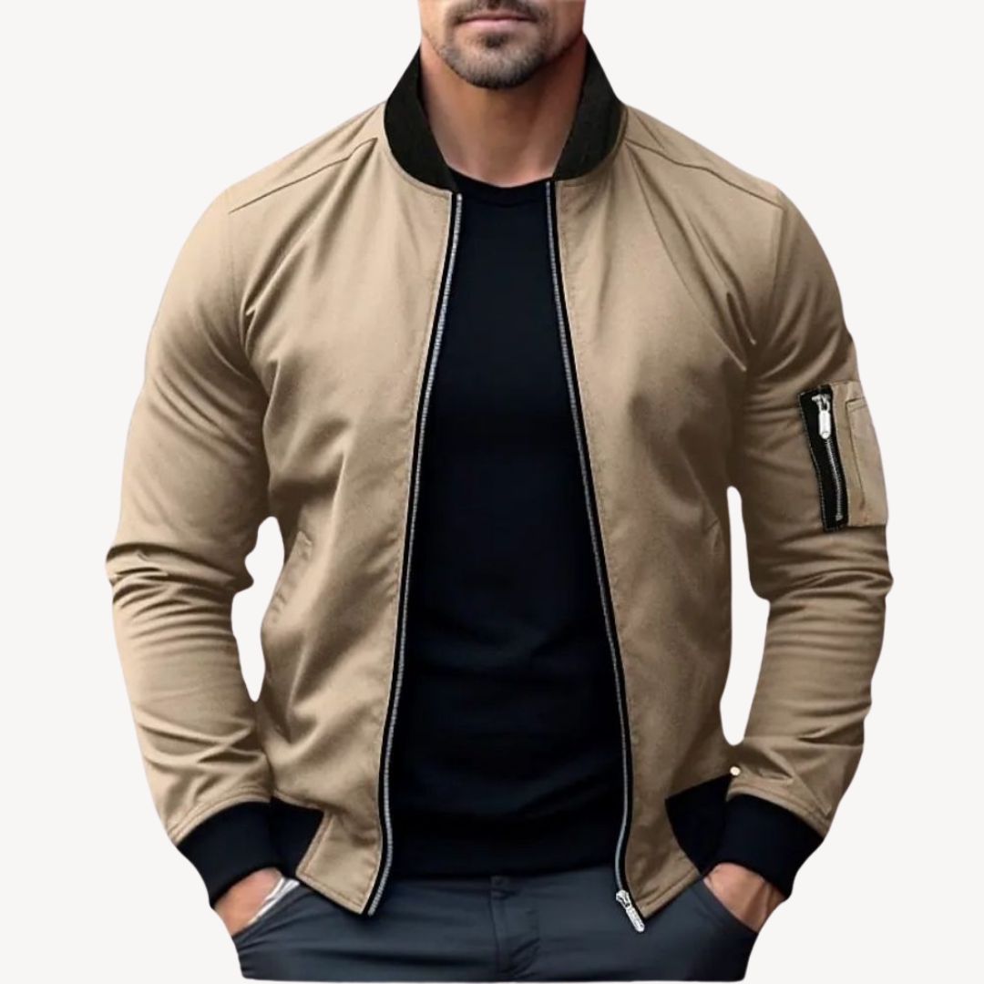 Men’s Bomber Jacket With Zip Pocket | Winter - Mason Luxor