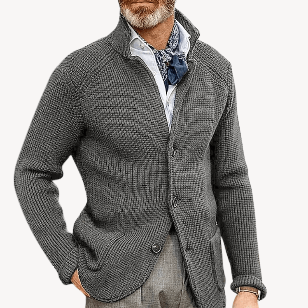 Men’s Cardigan with Button Front | Knitted - Mason Luxor