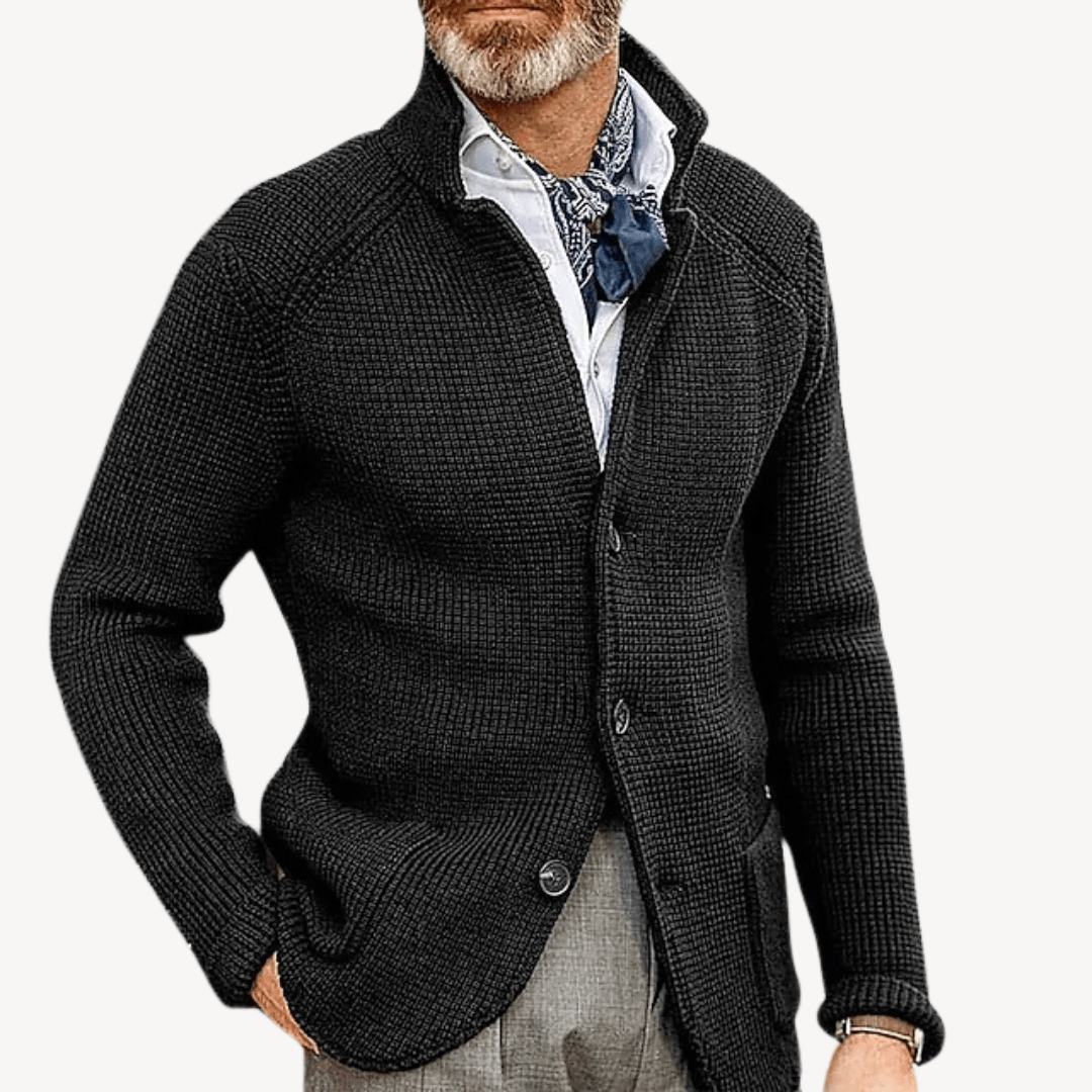 Men’s Cardigan with Button Front | Knitted - Mason Luxor