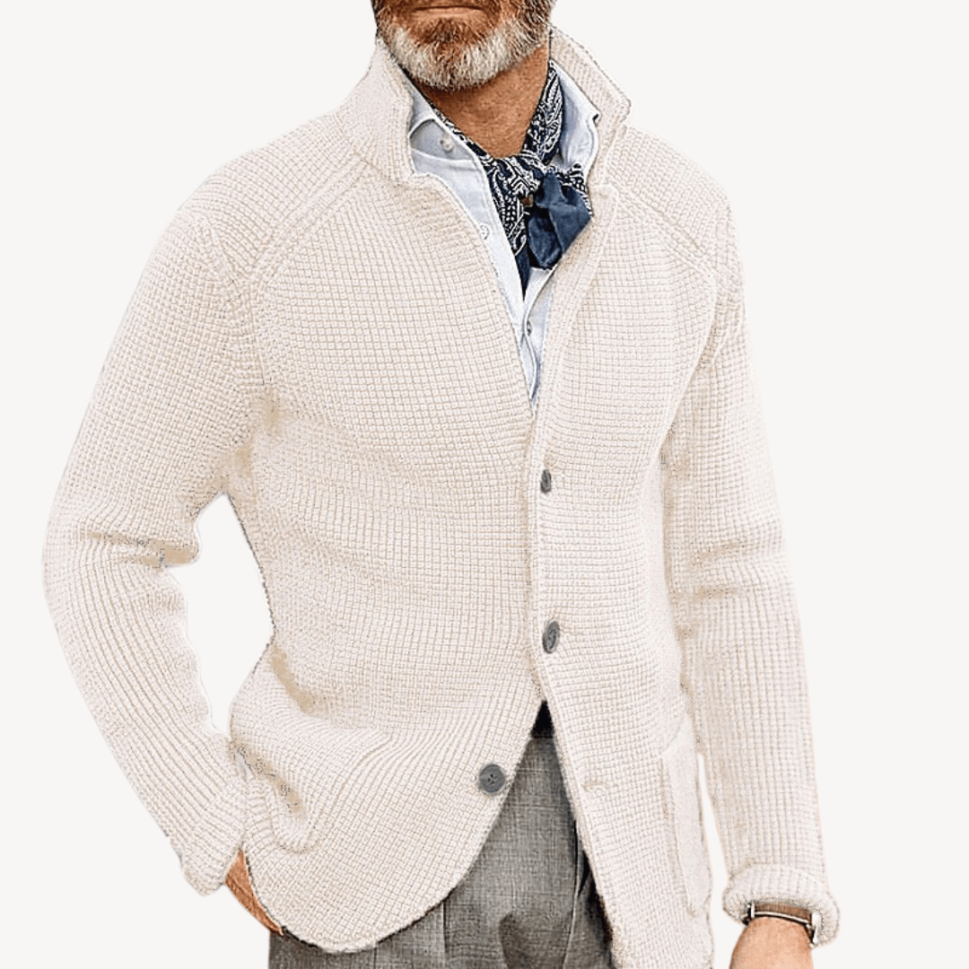 Men’s Cardigan with Button Front | Knitted - Mason Luxor