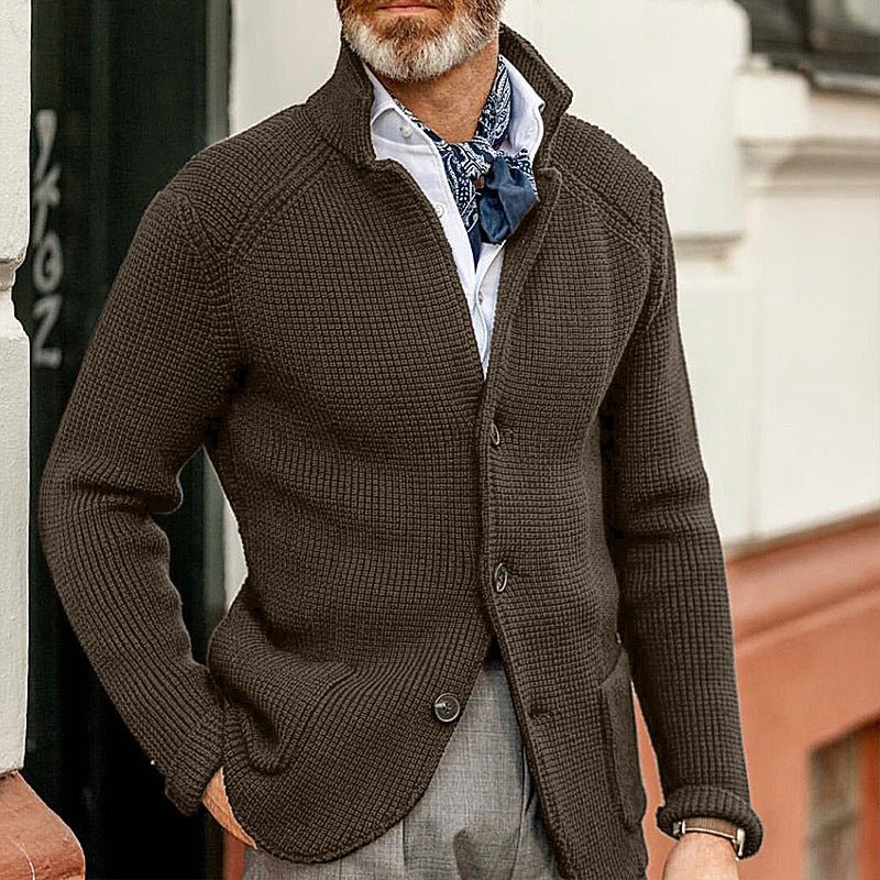 Men’s Cardigan With Tailored Fit | Knit - Mason Luxor
