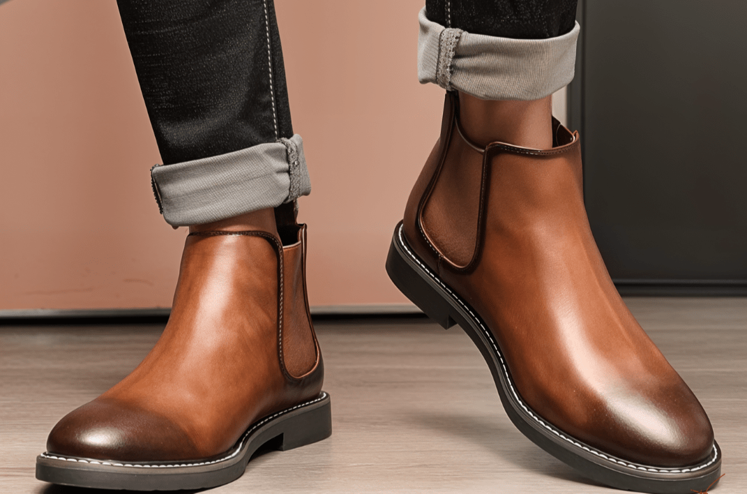 Men’s Chelsea Boots With Contrast Stitch | Smart - Mason Luxor