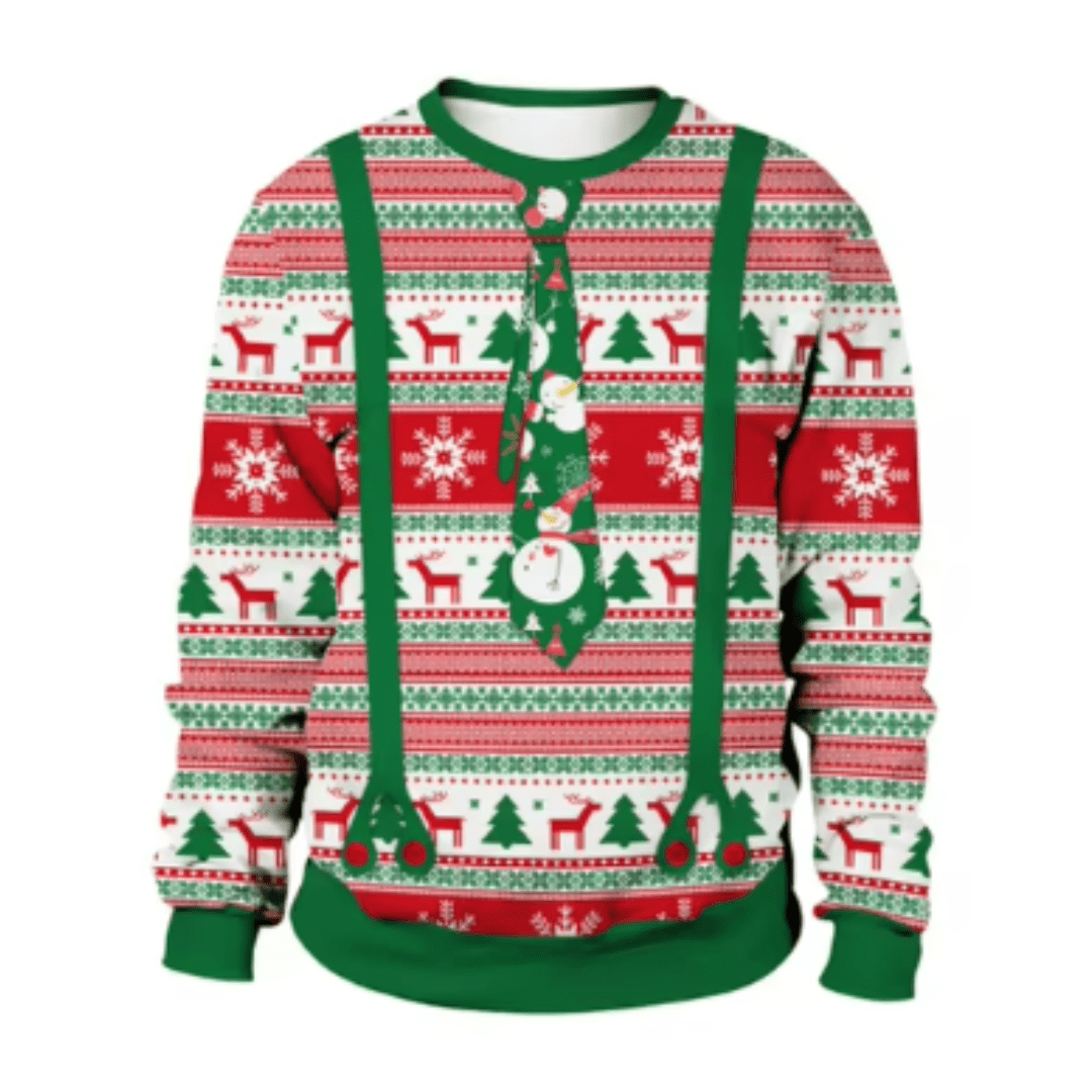 Men’s Christmas Jumper With Playful Seasonal Designs | Funny - Mason Luxor