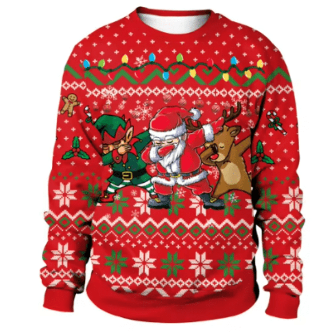 Men’s Christmas Jumper With Playful Seasonal Designs | Funny - Mason Luxor