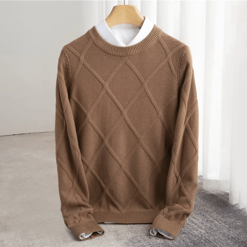 Men’s Jumpers With Diamond Pattern | Winter - Mason Luxor