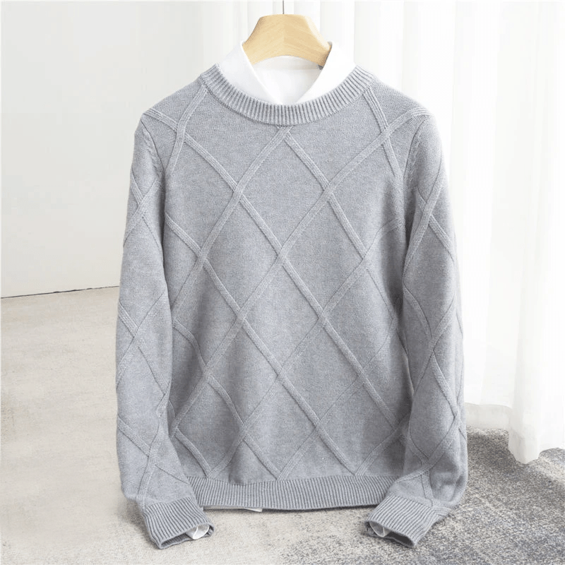 Men’s Jumpers With Diamond Pattern | Winter - Mason Luxor