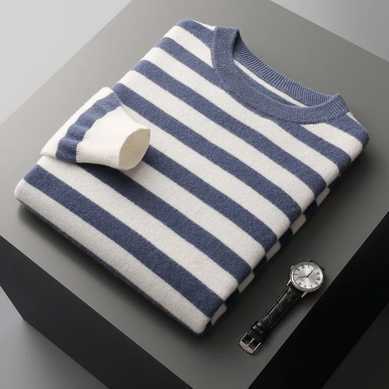 Men’s Jumpers With Stripe Design | Winter - Mason Luxor
