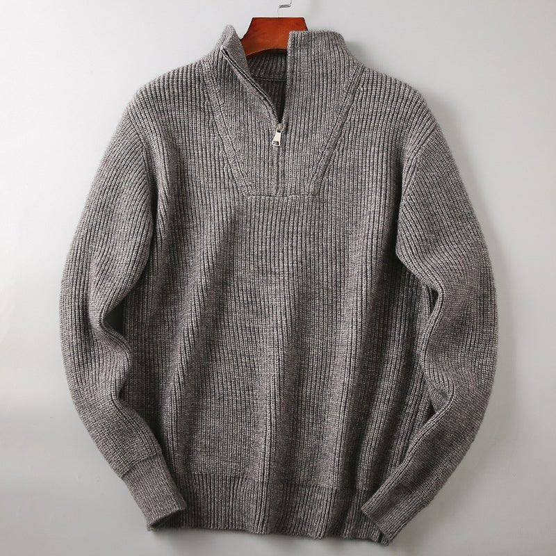 Men’s Knitted Jumpers With Half Zip | Winter - Mason Luxor