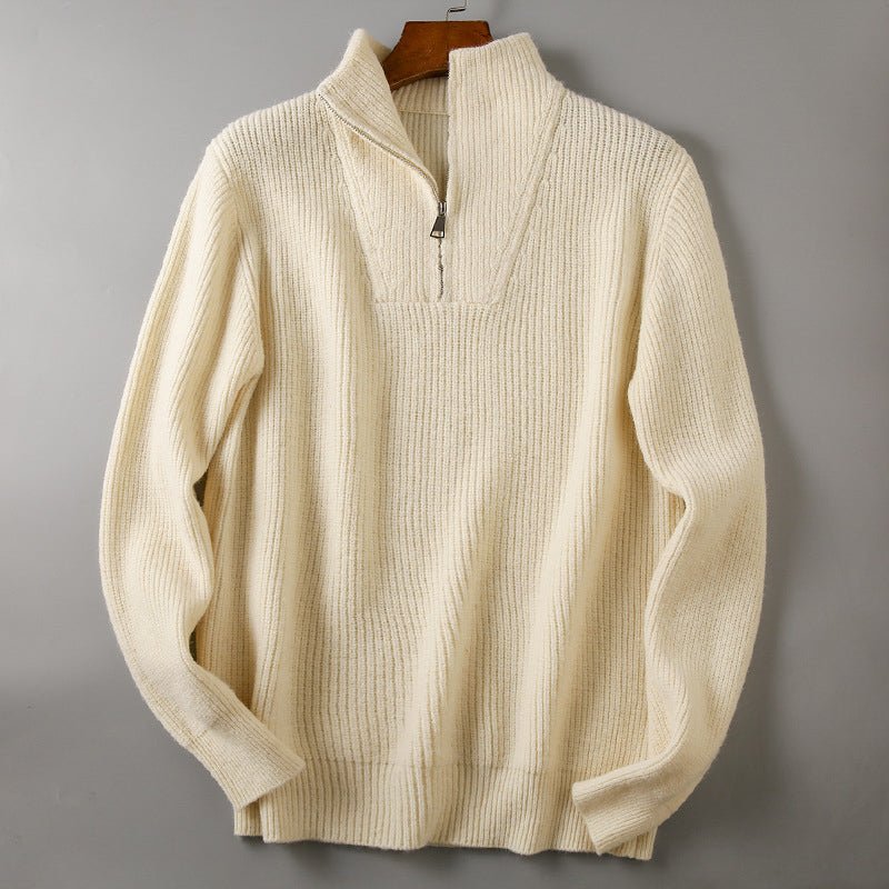 Men’s Knitted Jumpers With Half Zip | Winter - Mason Luxor