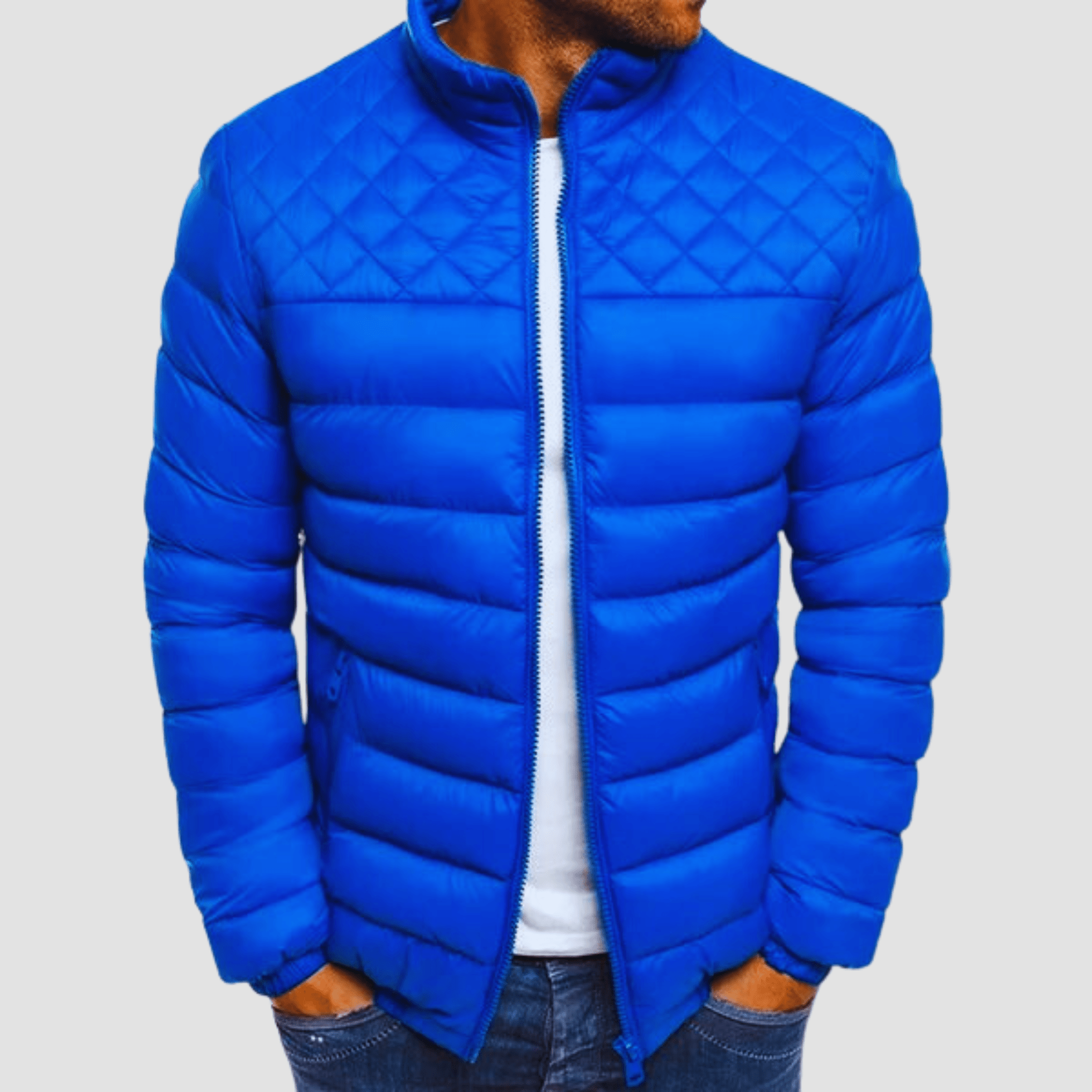 Men’s Puffer Jacket With Quilted Detail | Winter - Mason Luxor