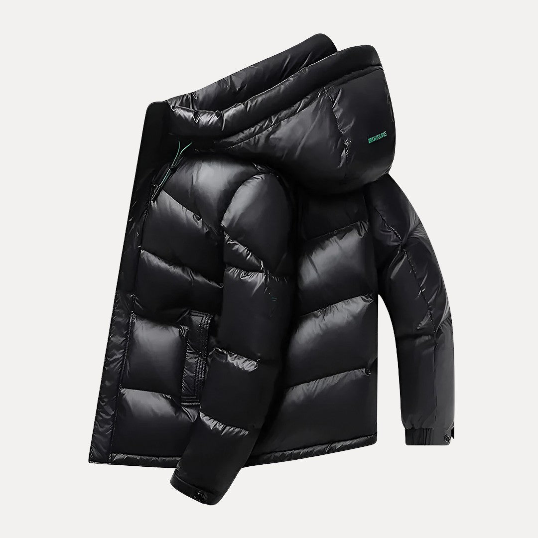 Men’s Quilted Puffer Jacket With Gloss Finish | Winter - Mason Luxor