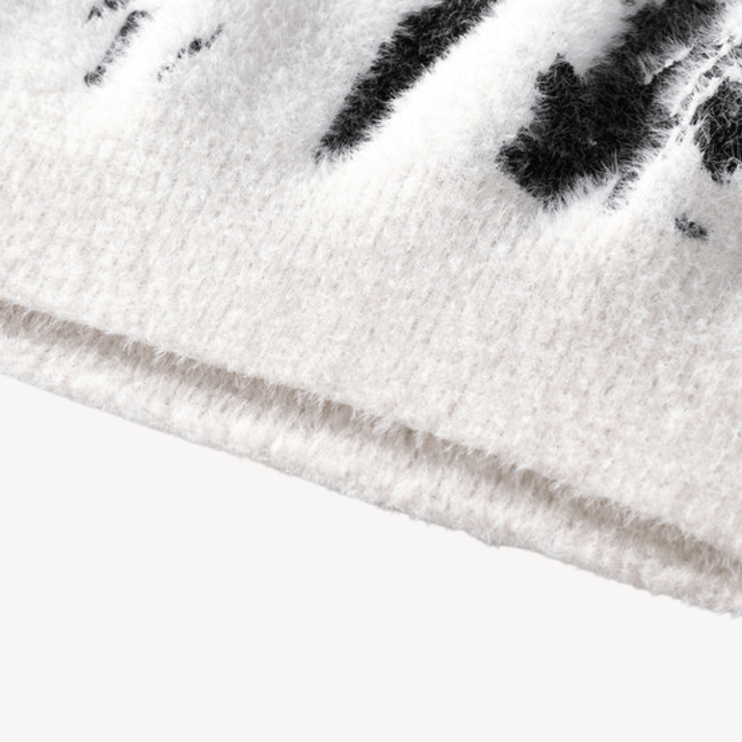 Men’s Sweater with Abstract Pattern | Fluffy - Mason Luxor