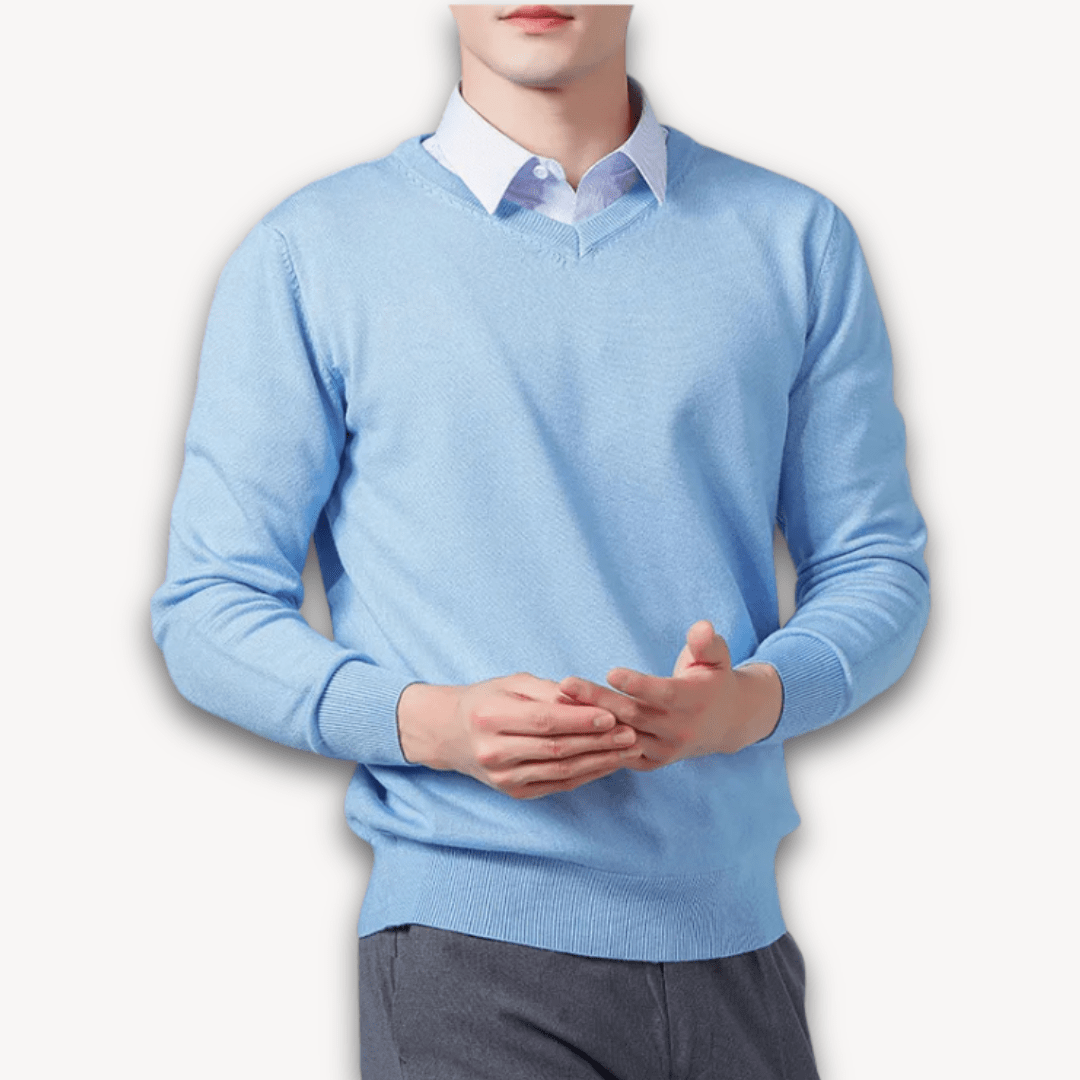 Men’s Sweater with Long Sleeve | Knit - Mason Luxor