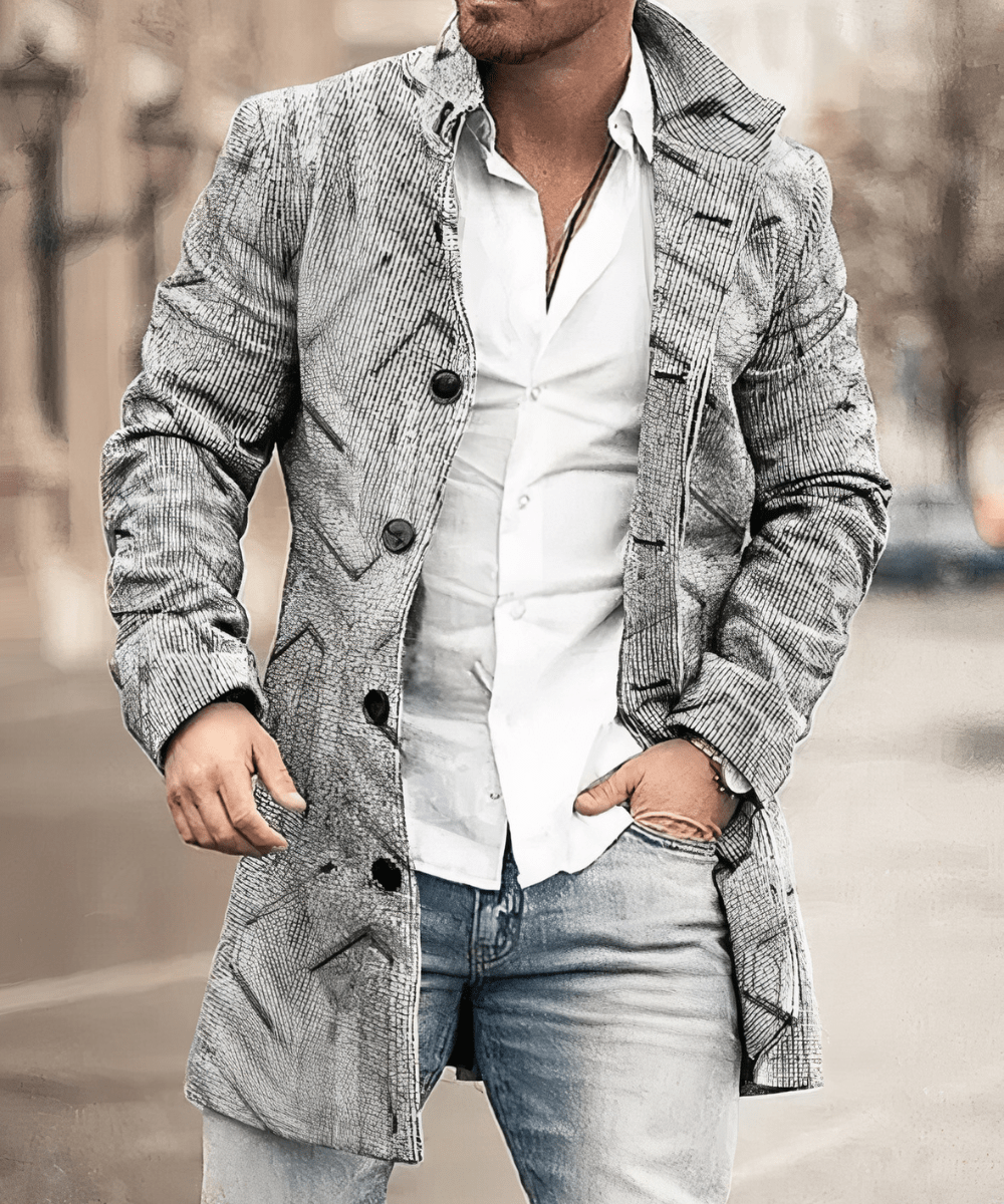 Men’s Trench Coat With Slim Fit | Casual - Mason Luxor