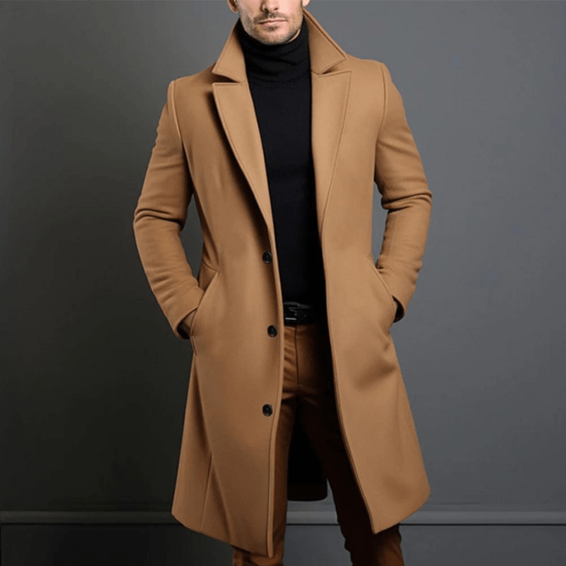 Men’s Trench Coat With Straight Fit | Winter - Mason Luxor