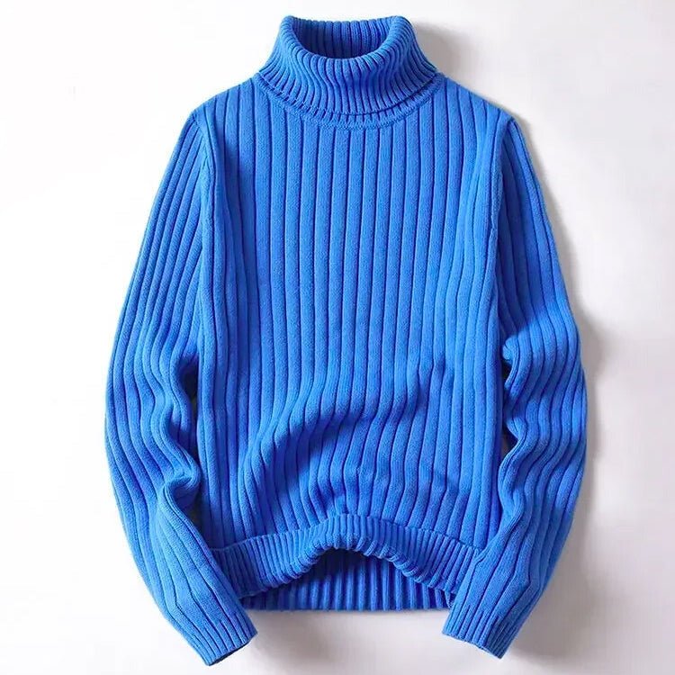 Men’s Turtleneck Jumpers With Ribbed Design | Winter - Mason Luxor