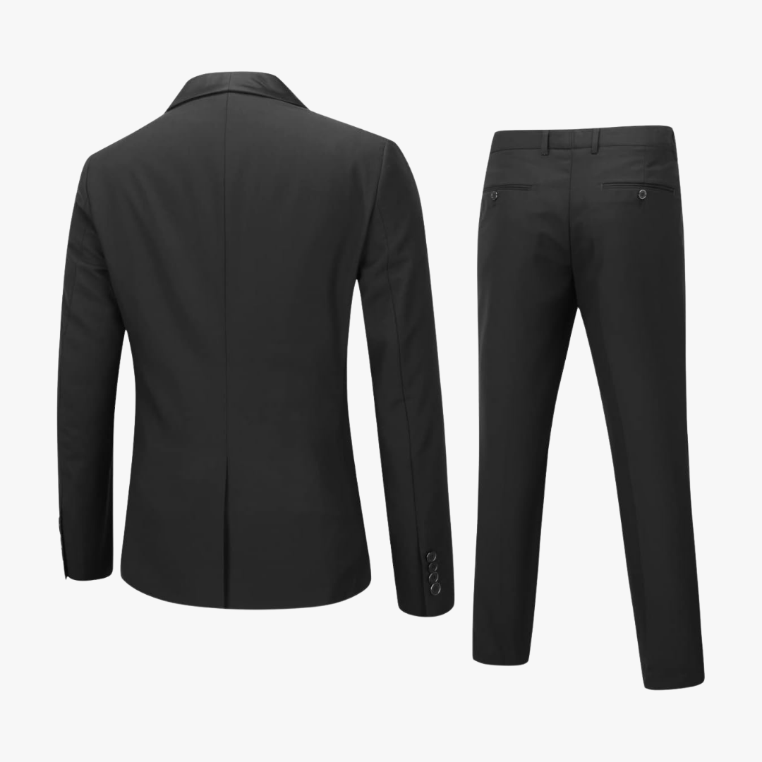 Men's Tuxedo 3 Piece Suit – Jacket, Waistcoat & Trousers - Mason Luxor