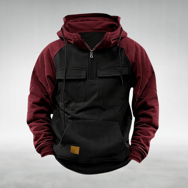 Men’s Utility Style Two Tone Hoodies | Streetwear - Mason Luxor