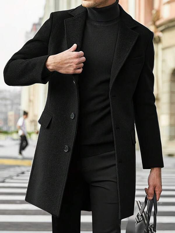 Men’s Winter Coats With Flap Pockets | Long - Mason Luxor