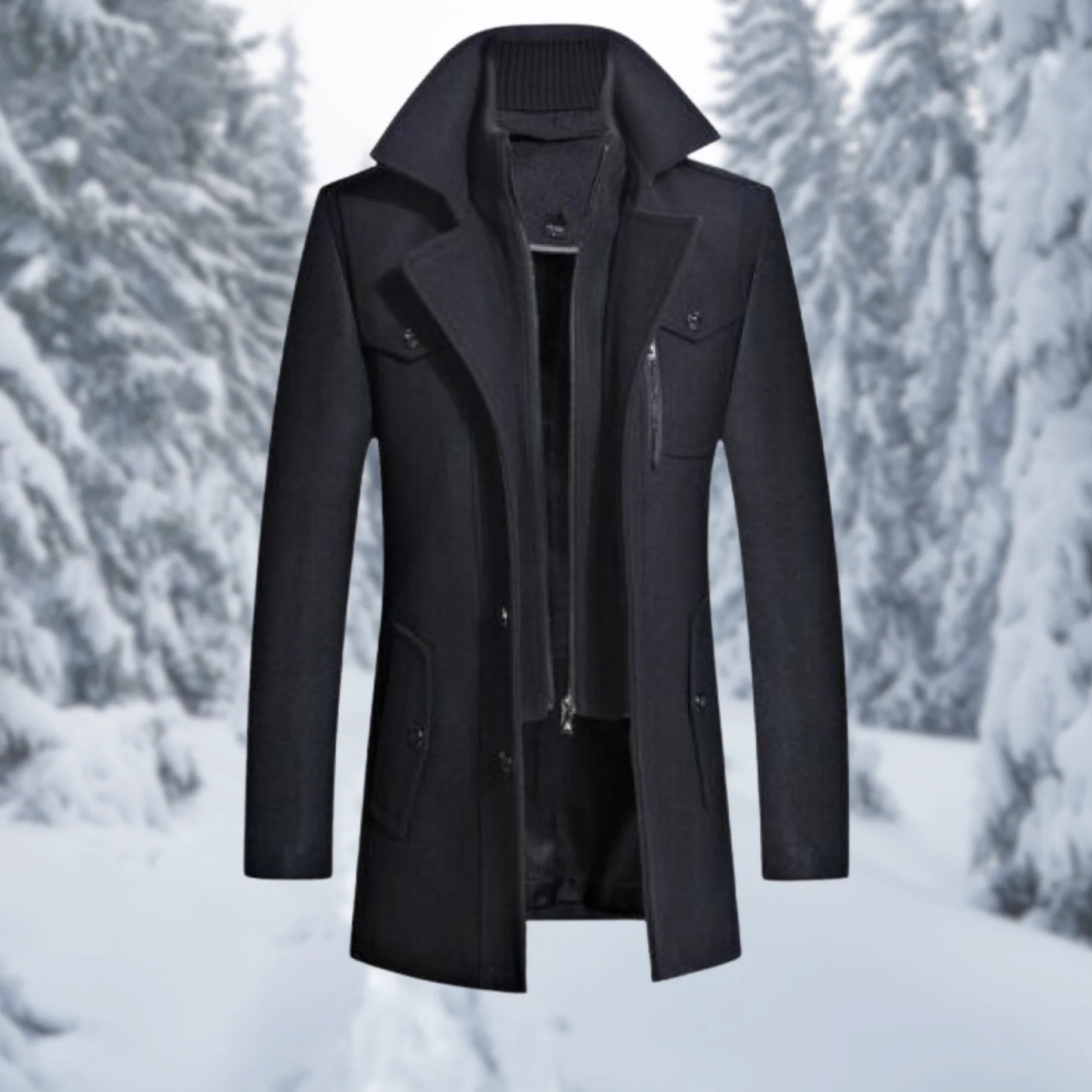 Men’s Winter Coats With High Collar | Trench - Mason Luxor