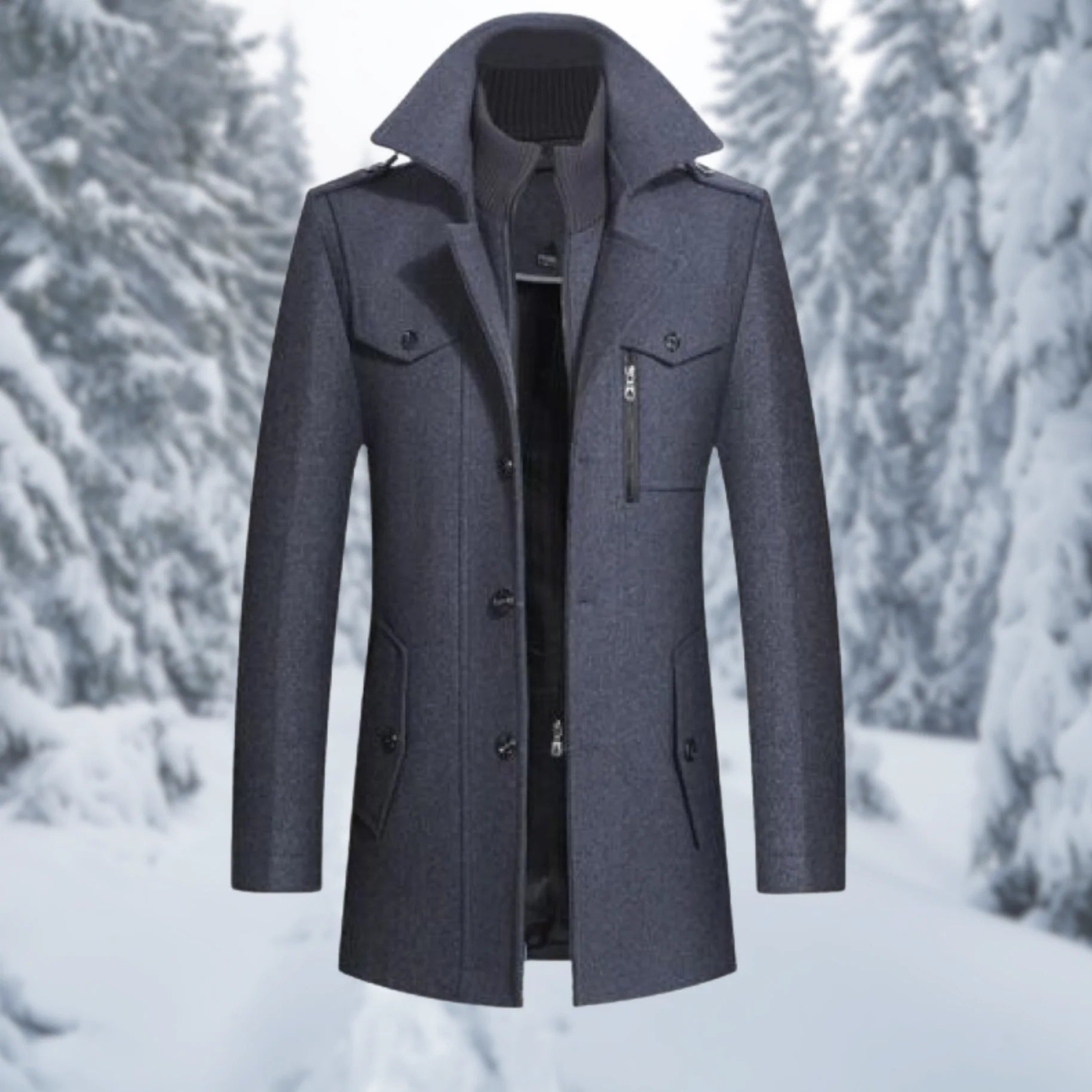 Men’s Winter Coats With High Collar | Trench - Mason Luxor