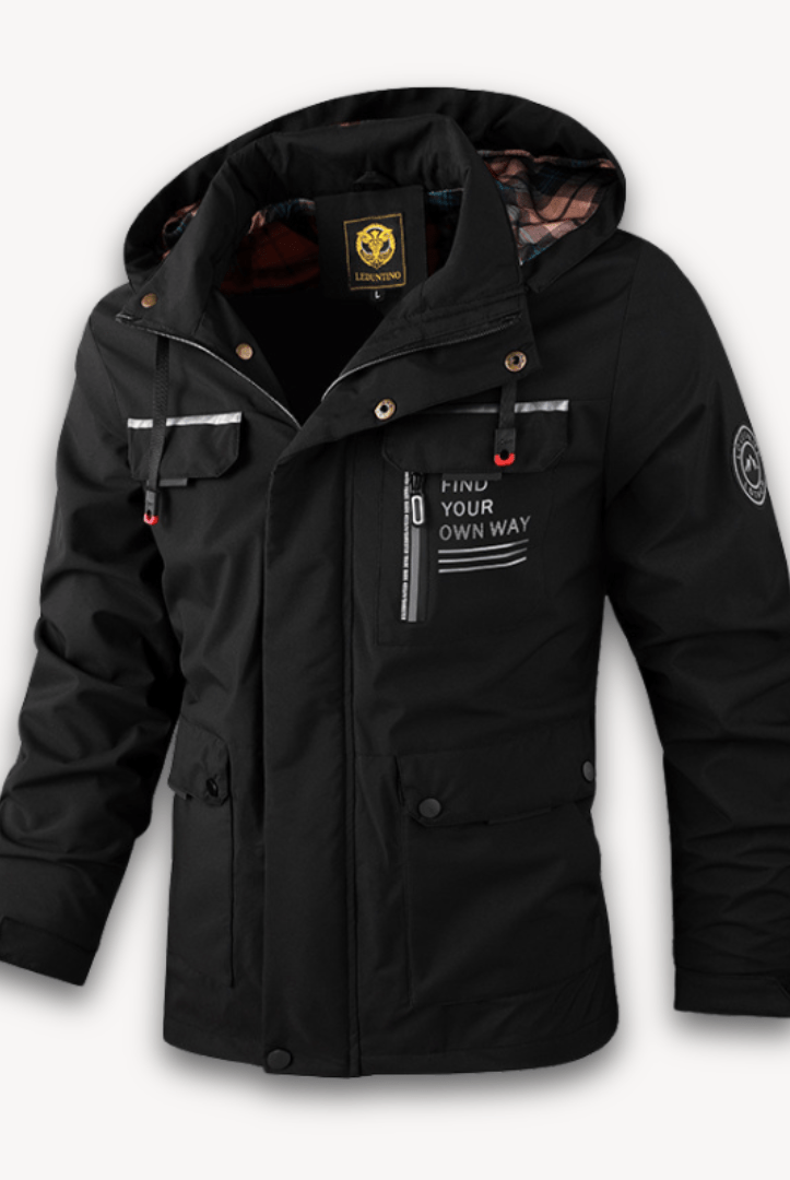 Men’s Winter Jacket with Checked Lining | Waterproof - Mason Luxor