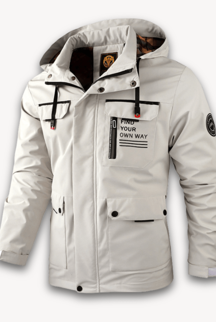 Men’s Winter Jacket with Checked Lining | Waterproof - Mason Luxor