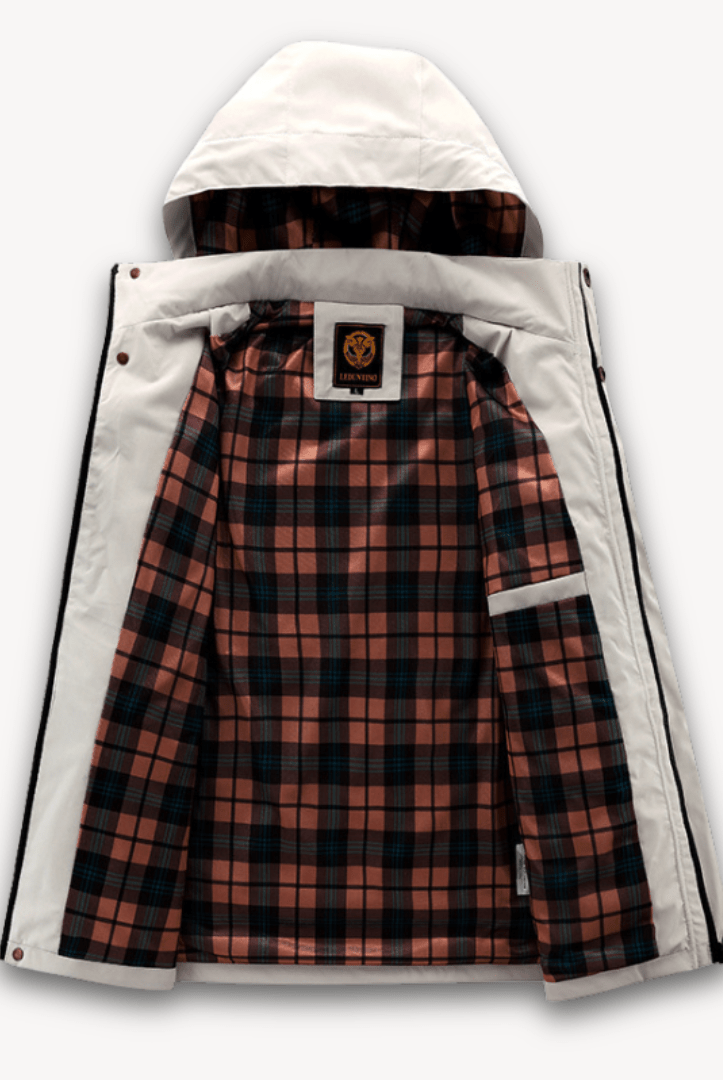 Men’s Winter Jacket with Checked Lining | Waterproof - Mason Luxor