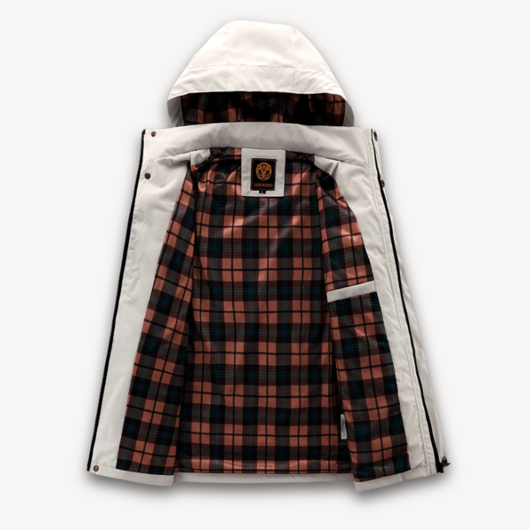 Men’s Winter Jacket with Checked Lining | Waterproof - Mason Luxor