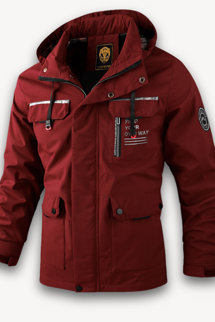 Men’s Winter Jacket with Checked Lining | Waterproof - Mason Luxor