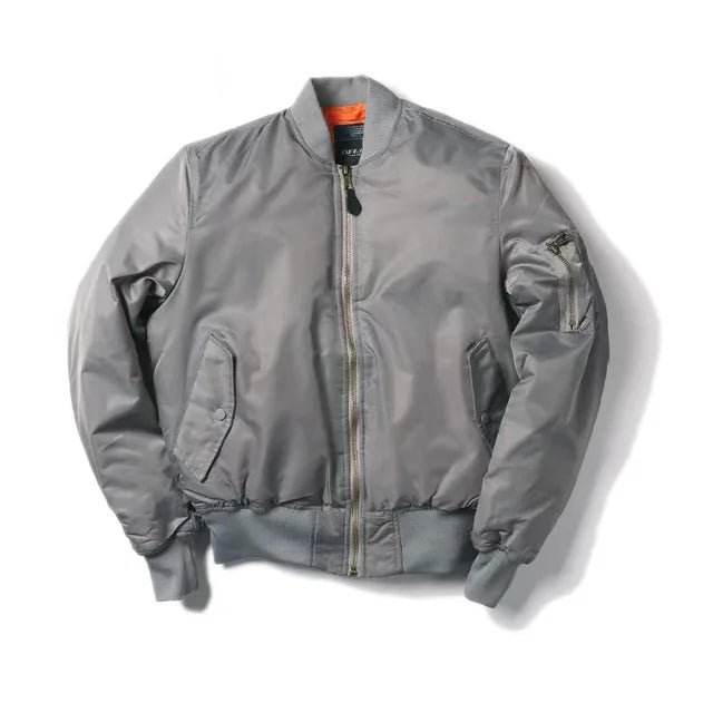 Unisex Bomber Jacket With Zip Pocket | Casual - Mason Luxor