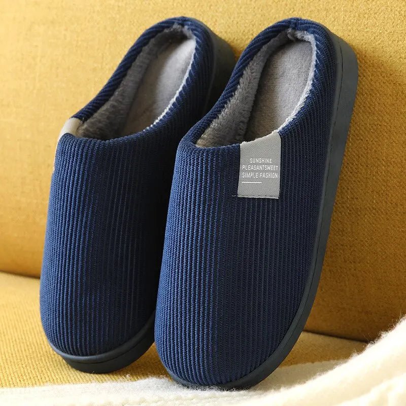 Unisex Slippers With Ribbed Design | Indoor - Mason Luxor
