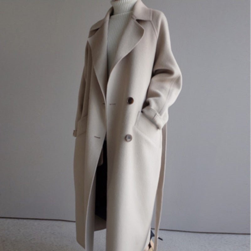 Women Winter Coats With Belted Waist | Long - Mason Luxor