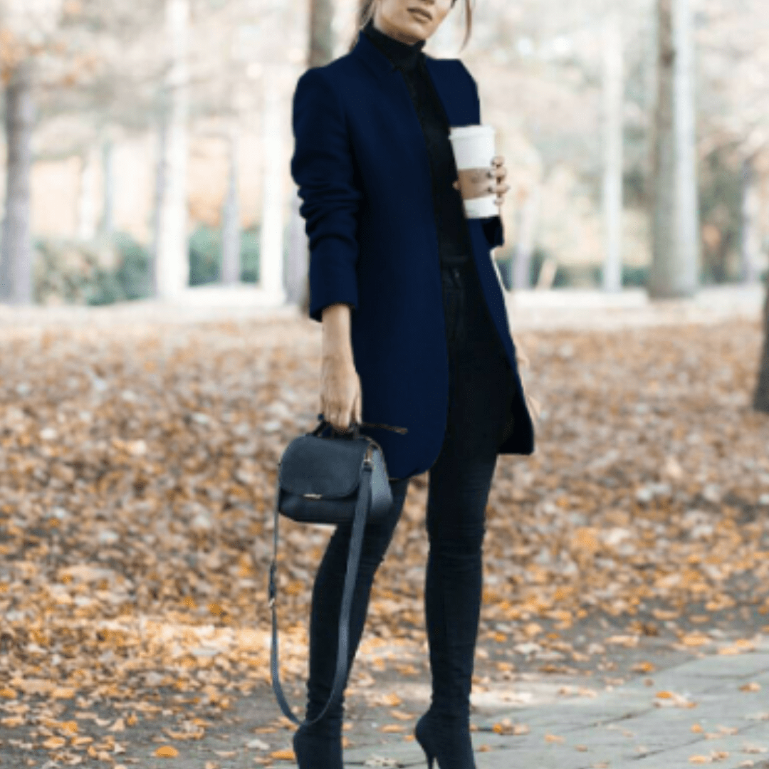 Women Winter Coats With Open Front | Short - Mason Luxor