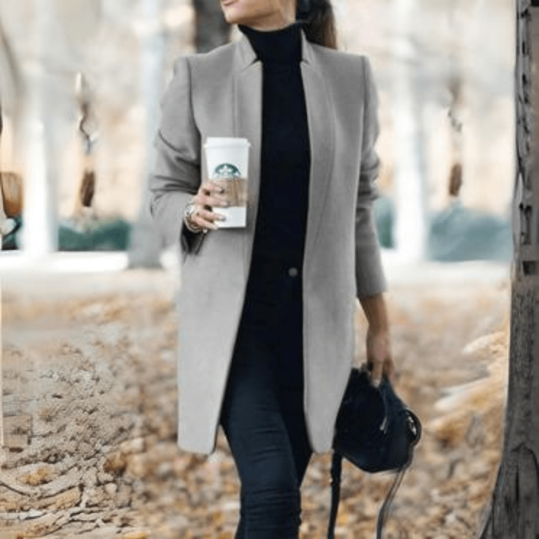 Women Winter Coats With Open Front | Short - Mason Luxor
