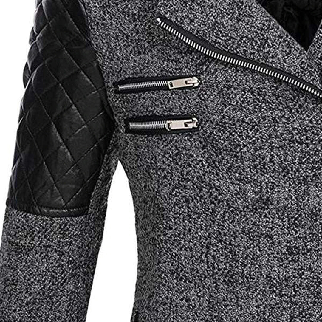 Women Winter Coats With Quilted Sleeves | Hooded - Mason Luxor