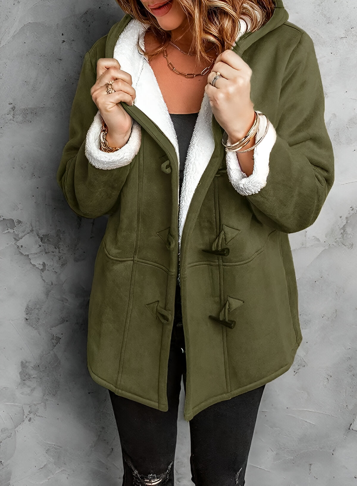 Women Winter Coats With Toggle Fastening | Hooded - Mason Luxor