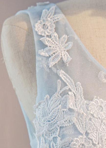 Women’s Blue Prom Dresses With Tulle Skirt | Party - Mason Luxor