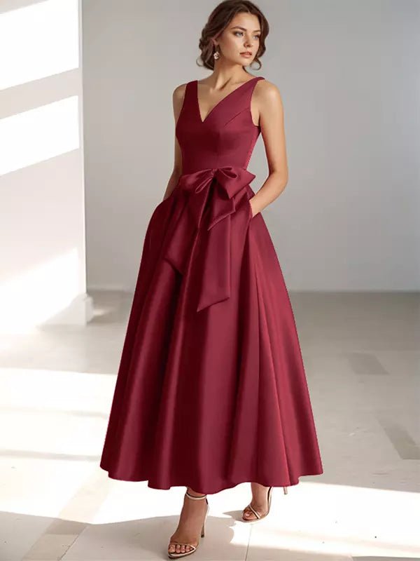 Women’s Bridesmaid Dresses With Bow Waist Detail | Formal - Mason Luxor