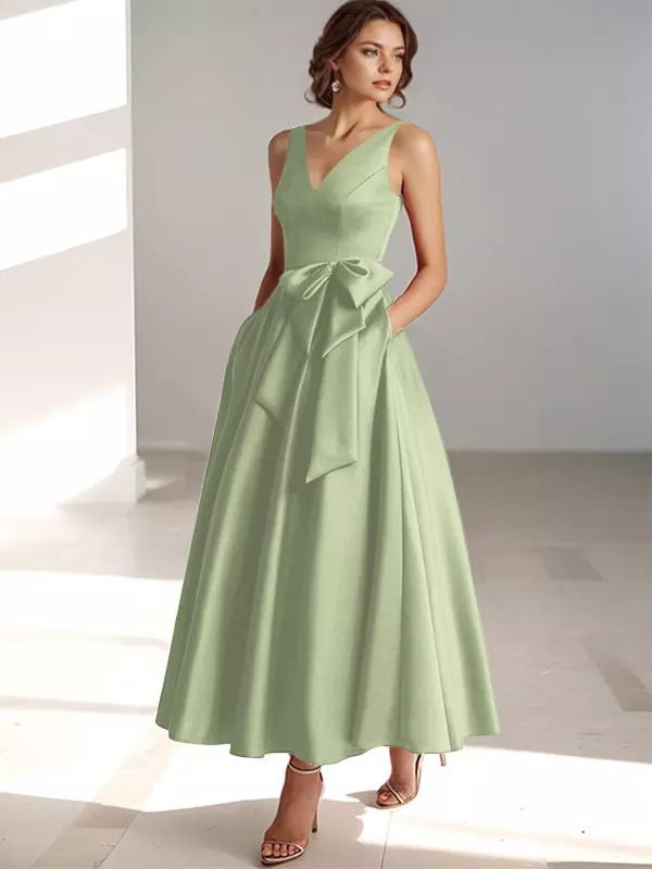 Women’s Bridesmaid Dresses With Bow Waist Detail | Formal - Mason Luxor