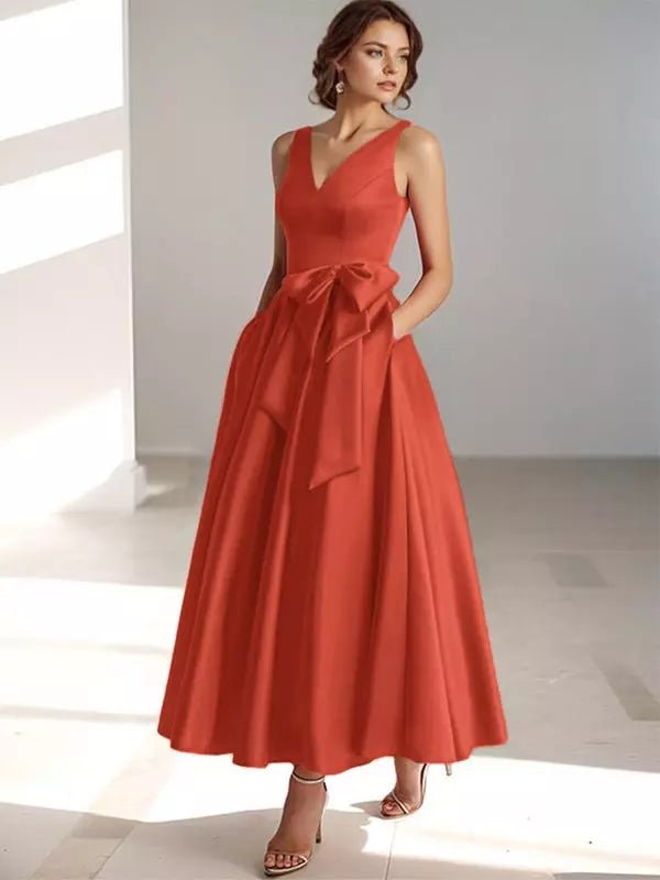 Women’s Bridesmaid Dresses With Bow Waist Detail | Formal - Mason Luxor