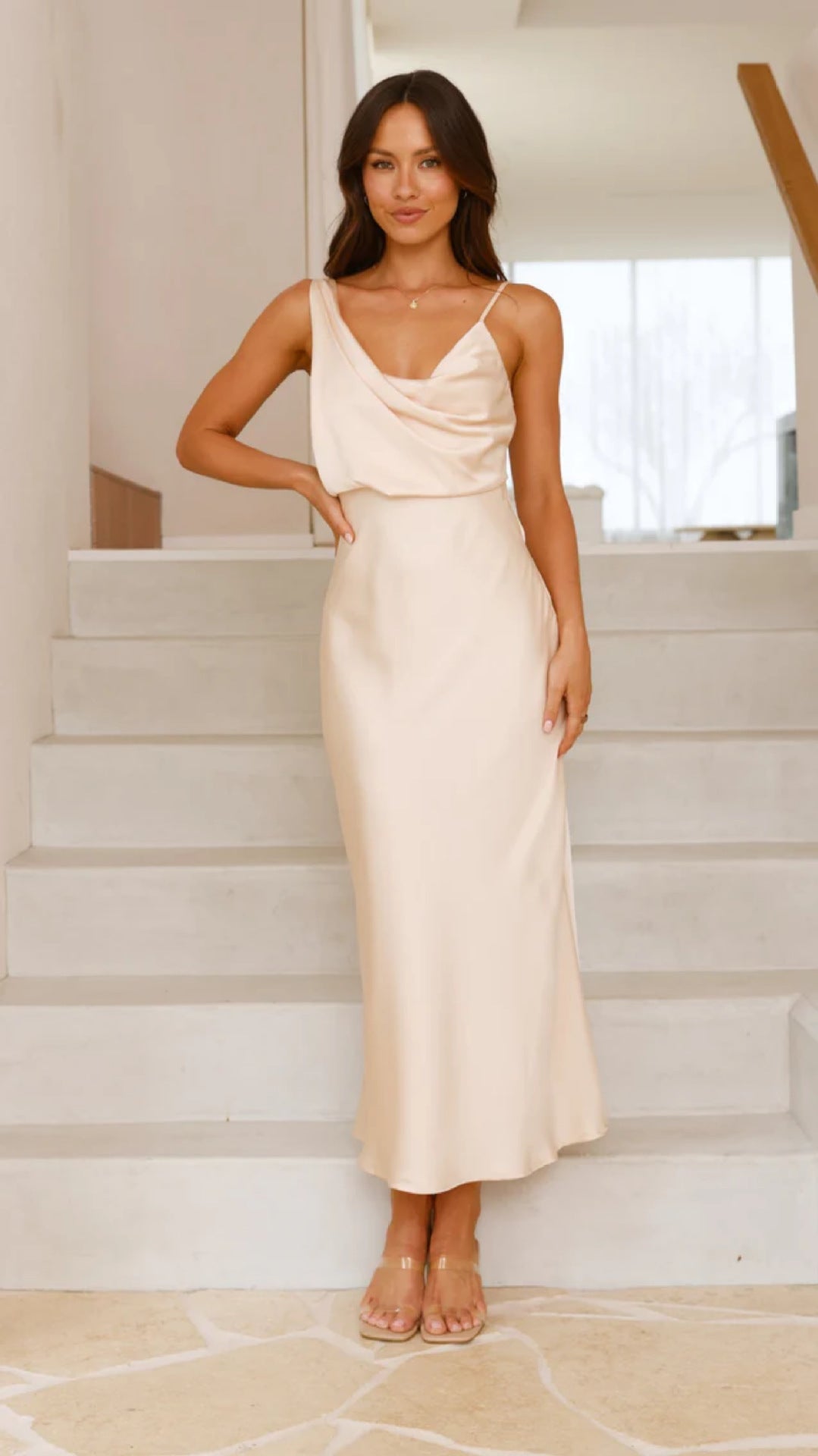 Women’s Bridesmaid Dresses With Cowl Neck Design | Summer - Mason Luxor