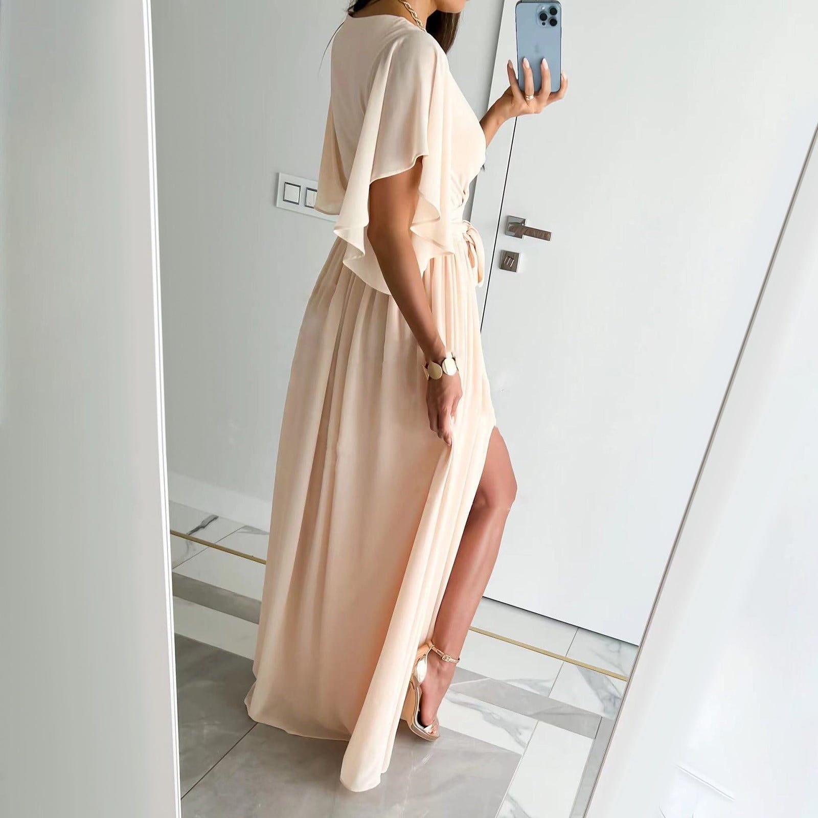 Women’s Bridesmaid Dresses With Flutter Sleeves | Summer - Mason Luxor