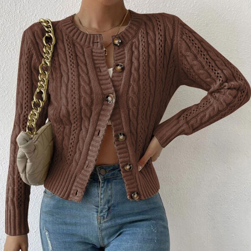 Women’s Cardigan With Cable Knit Pattern | Chunky - Mason Luxor