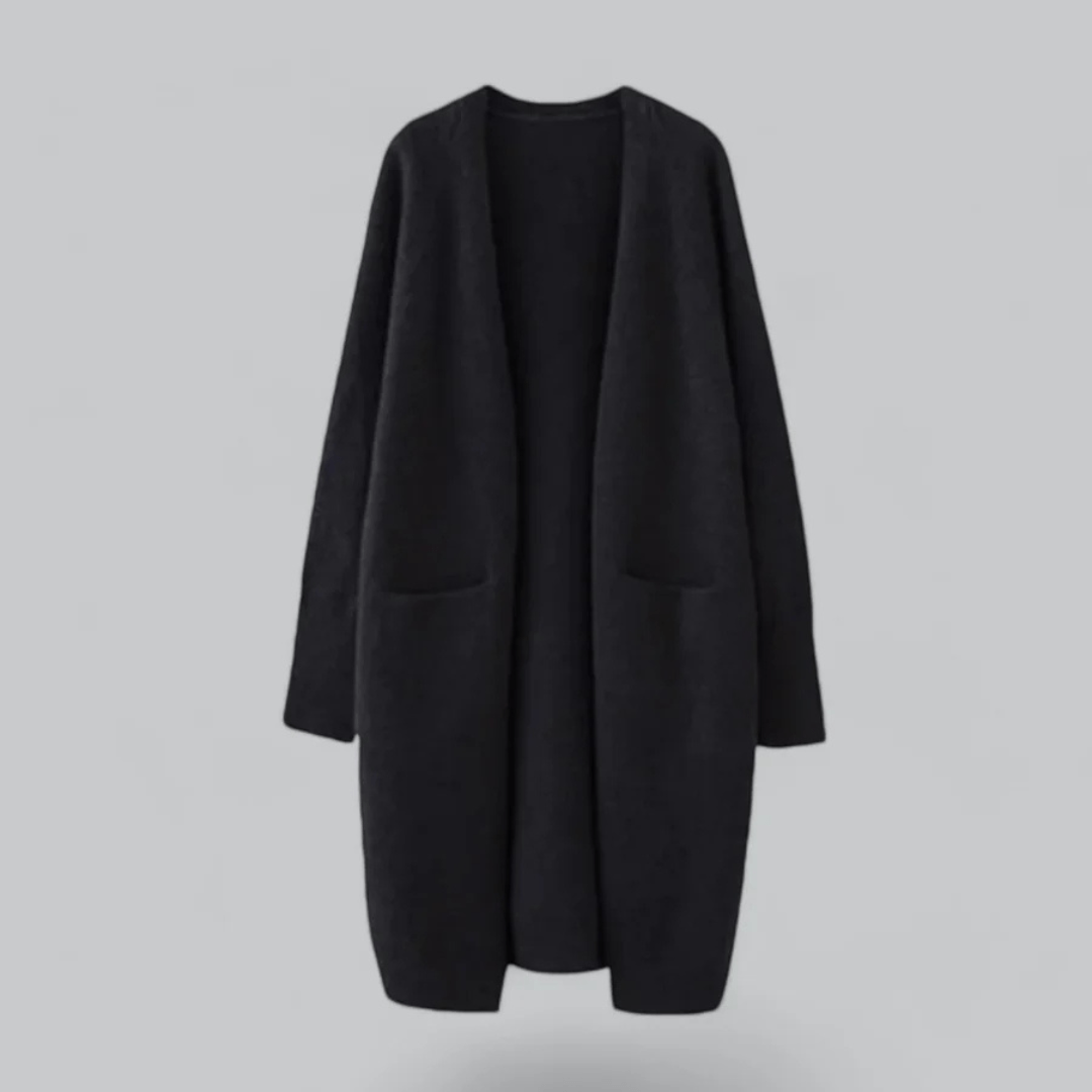 Women’s Cardigan With Front Pockets | Longline - Mason Luxor