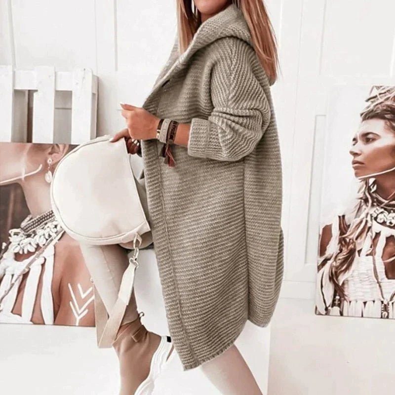 Women’s Cardigan With Hooded Design | Chunky - Mason Luxor