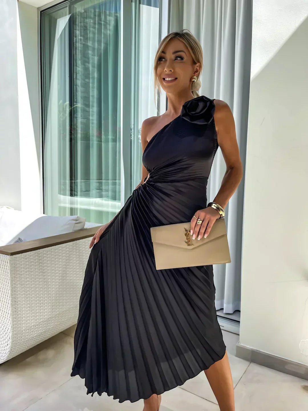 Women’s Cocktail Dresses With One Shoulder | Wedding Guest - Mason Luxor