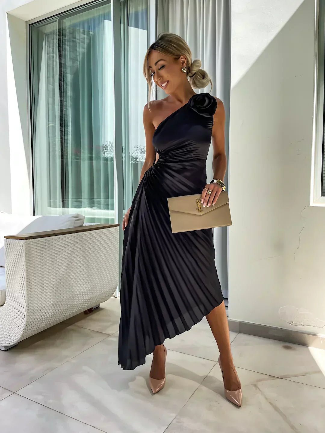 Women’s Cocktail Dresses With One Shoulder | Wedding Guest - Mason Luxor