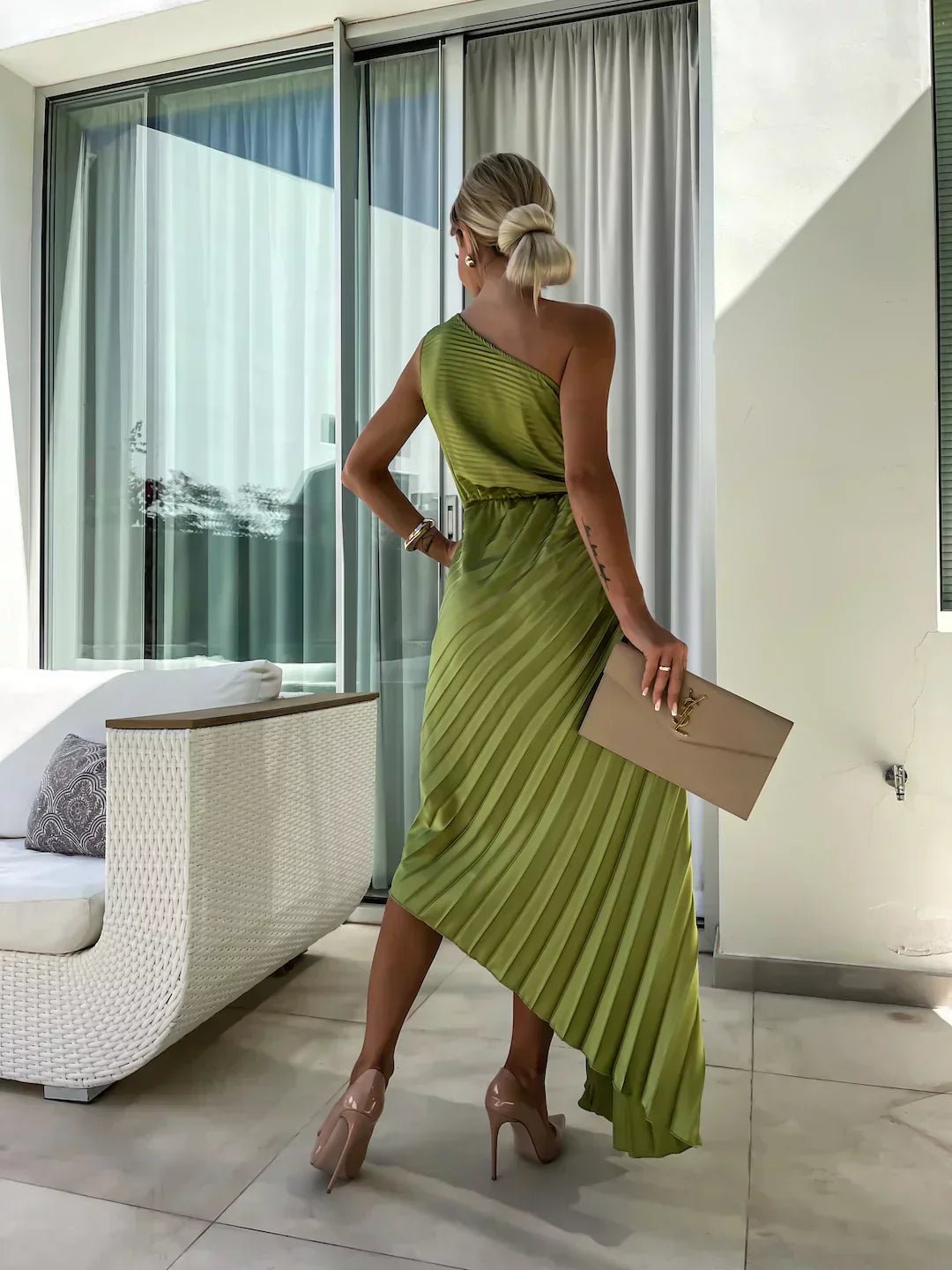 Women’s Cocktail Dresses With One Shoulder | Wedding Guest - Mason Luxor
